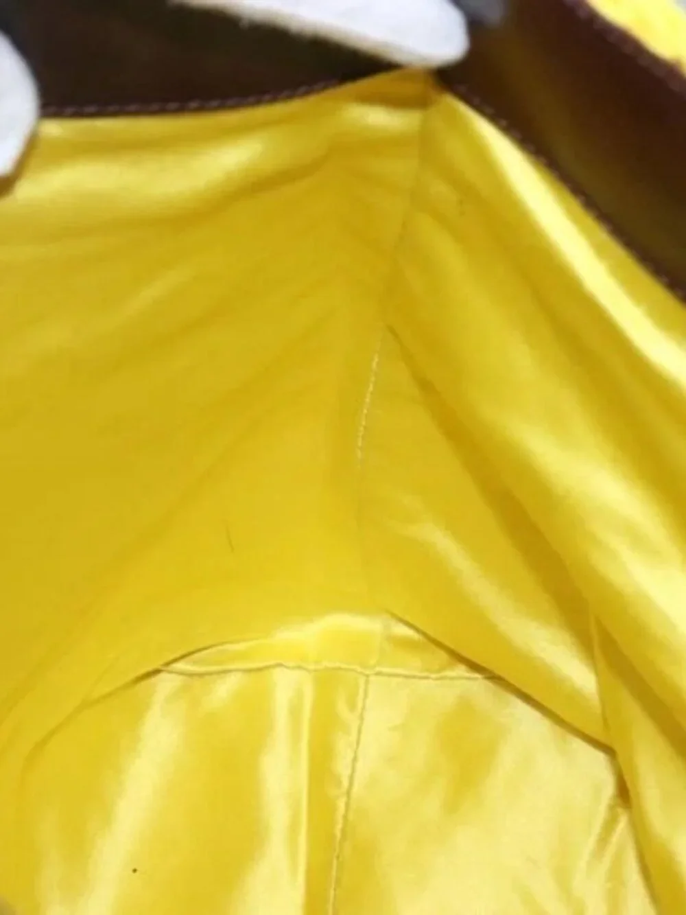 FENDI Shoulder Bag Wool Yellow Auth BD1221 - Picture 13 of 16